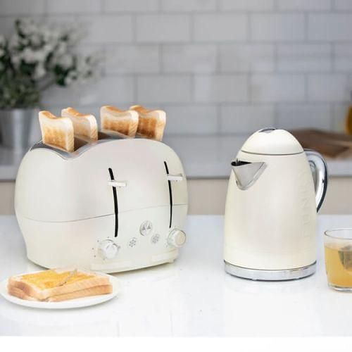 Cream kettle and toaster set