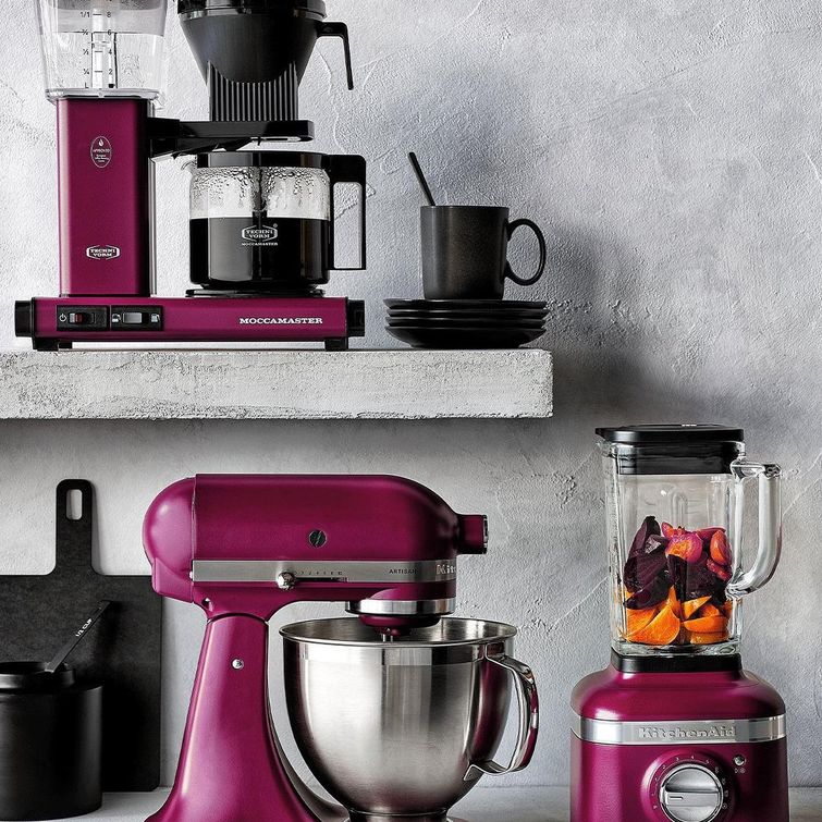 KitchenAid appliances in Beetroot color