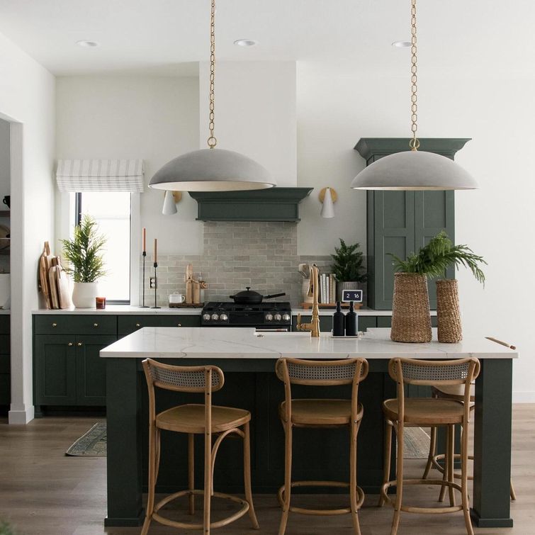 Christmas decorated kitchen
