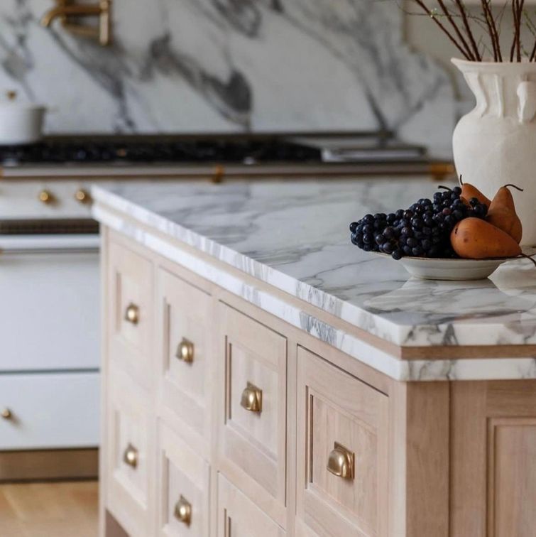 Unusual kitchen island detailing